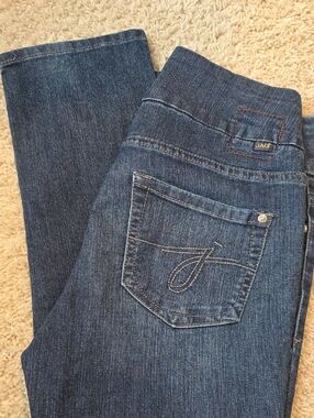 Jag Jeans Blue Slim Leg Women's Jeans with Elastic Comfort Waist Size 6
